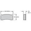 Polymatrix A Brake Pads Calipers: Wilwood IR-GT, AP, Brembo (Can be substituted for 8320 type pad in 4 piston rear calipers) - image 1