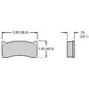Polymatrix A Brake Pads Calipers: Wilwood IR-GT, AP, Brembo (Can be substituted for 8320 type pad in 4 piston rear calipers) - image 2