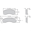 Polymatrix A Brake Pads Calipers: OEM - Ford D431 Type Front - image 1