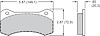Polymatrix ''E'' Brake Pads Calipers: Wilwood Aero4/6 - image 1