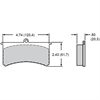 Polymatrix "E" Brake Pads Calipers: Wilwood SL, AP, Aerospace, Coleman Outlaw, Sierra/JFZ, US Brake - image 1
