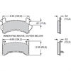 Polymatrix "E" Brake Pads Calipers: OEM - GM D154 Metric Type - image 1