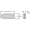Polymatrix "E" Brake Pads Calipers: 1997-2006 Corvette - Rear - image 1