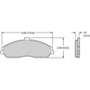Polymatrix "E" Brake Pads Calipers: 1997-2006 Corvette - Front - image 1