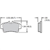 Polymatrix "E" Brake Pads Calipers: OEM 1997-2004 Mustang - Rear - image 1