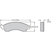 Polymatrix "E" Brake Pads Calipers: OEM - GM & Ford D412 Type Front - image 1