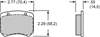 Polymatrix " E" Brake Pads Calipers: WLD-20, WLD20/ST - image 1