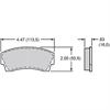 Polymatrix H Bedded Brake Pads Calipers: AP, Alcon - image 1