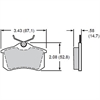 Polymatrix Q Brake Pads Calipers: Wilwood CPB Caliper OEM - Audi, Volkswagen, D340 Rear Type - image 1
