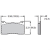 Polymatrix Q Brake Pads Calipers: Wilwood DL w/ bridgebolt, DynaPro M-W, Strange - image 1