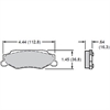 Polymatrix Q Brake Pads Calipers: 1997-06 Corvette - Rear - image 1