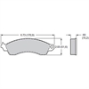 Polymatrix Q Brake Pads Calipers: OEM - GM & Ford D412 Type Front - image 1
