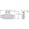 Polymatrix Q Brake Pads Calipers: OEM - GM D413 Type Rear - image 1