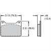 Polymatrix Q Brake Pads Calipers: Wilwood Powerlite - image 1