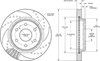 160-16513-BK SRP Drilled Performance Rotor and Hat - image 2