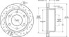 160-16622-BK SRP Drilled Performance Rotor and Hat - image 2