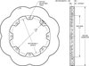 160-16869 HD 36 Curved Vane Scalloped Rotor - image 2