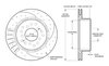 160-17532-BK SRP Drilled Performance Rotor and Hat - image 2