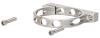Single Billet Aluminum Reservoir Bracket for Billet Brake/Clutch Reservoirs w/2.450 in. Nominal Diameter [Natural Finish] - image 1