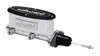 Aluminum Master Cylinder with Pushrod Tandem Chamber, 15/16 in. Bore [Ball Burnished (Polished) Finish] - image 1