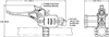 Handlebar Master Cylinder w/ Removable Clamp 5/8'' Bore - image 1
