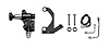 Combination Proportioning Valve Mounting Bracket Kit for Compact Tandem Master Cylinders, Right Hand - image 1