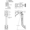 Forward Mount Single Brake or Clutch Pedal Assembly, 7:1 Ratio - image 2
