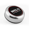 10S1013MCGBC 3 in. Aluminum O-Ring Cap, 0.86 in. Tall, Machined/Gloss Black Lens/CHR Logo