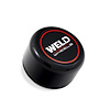10S1014GBGBC 3 in. Aluminum O-Ring Cap, 1.63 in. Tall, Gloss Black/Gloss Black Lens/CHR Logo