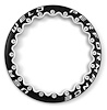 10SBLRA17GBM 17 in. Beadlock Ring, Gloss Black Milled