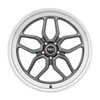 S10822073425 Laguna Series Wheel [Size: 22"x12"] Gloss Gunmetal Milled Finish - image 2