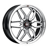 S10929589P25 Laguna 6 Series Wheel [Size: 22"x9.5"] Gloss Black Milled Finish - image 1