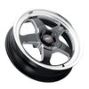 S1558C071N32 Ventura Drag Series Wheel [Size: 18"x5"] Gloss Black Milled Finish - image 3