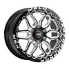 S90300084P38 Laguna 6 Beadlock Series Wheel [Size: 20"x10"] Gloss Black Milled Finish - image 1