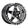 S90470067P25 Ventura Beadlock Series Wheel [Size: 17"x10"] Gloss Black Milled Finish - image 1
