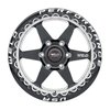 S90970089P42 Ventura 6 Beadlock Series Wheel [Size: 17"x10"] Gloss Black Milled Finish - image 2