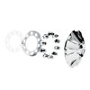 10343 Rubicon Front Axle Cover Kit With 3 3mm Thread-On Nut Covers, Chrome - image 4