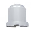 10597 15/16 in. x 1-1/2 in. Chrome Plastic Iron Cross Nut Cover, Push-On Style (10-Pack) - image 3