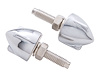 CHROME 3 WING BULLET NUT - image 1