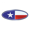 10934 Chrome Oval Emblem - Texas Flag - image 1