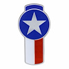 10965 Chrome Die Cast Texas Flag Emblem - image 1