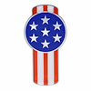 10966 Chrome Die Cast USA Flag Emblem - image 1