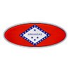 10973 Die Cast Arkansas Flag Emblem - image 1