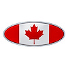 10977 Die Cast Canada Flag Emblem - image 1