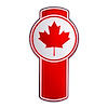 10978 Chrome Die Cast Canada Flag Emblem - image 1