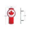 10978 Chrome Die Cast Canada Flag Emblem - image 3