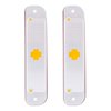 110542 Side Marker Light With Stainless Steel Trim For 1973-80 Chevy Truck, Amber Lens (Box of 2) - image 3