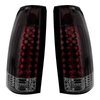 110546 LED Tail Light For 1988-98 Chevy & GMC Truck (Pair) - Smoke Red & Clear Lens - image 2