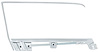 R/H Door Glass Frame & Channel Kit for 1967-1968 Ford Mustang Coupe - image 1