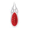 110798 1938-39 Ford Car Style LED Sequential Tail Light With Chrome Flush Mount Flame Bezel - image 3